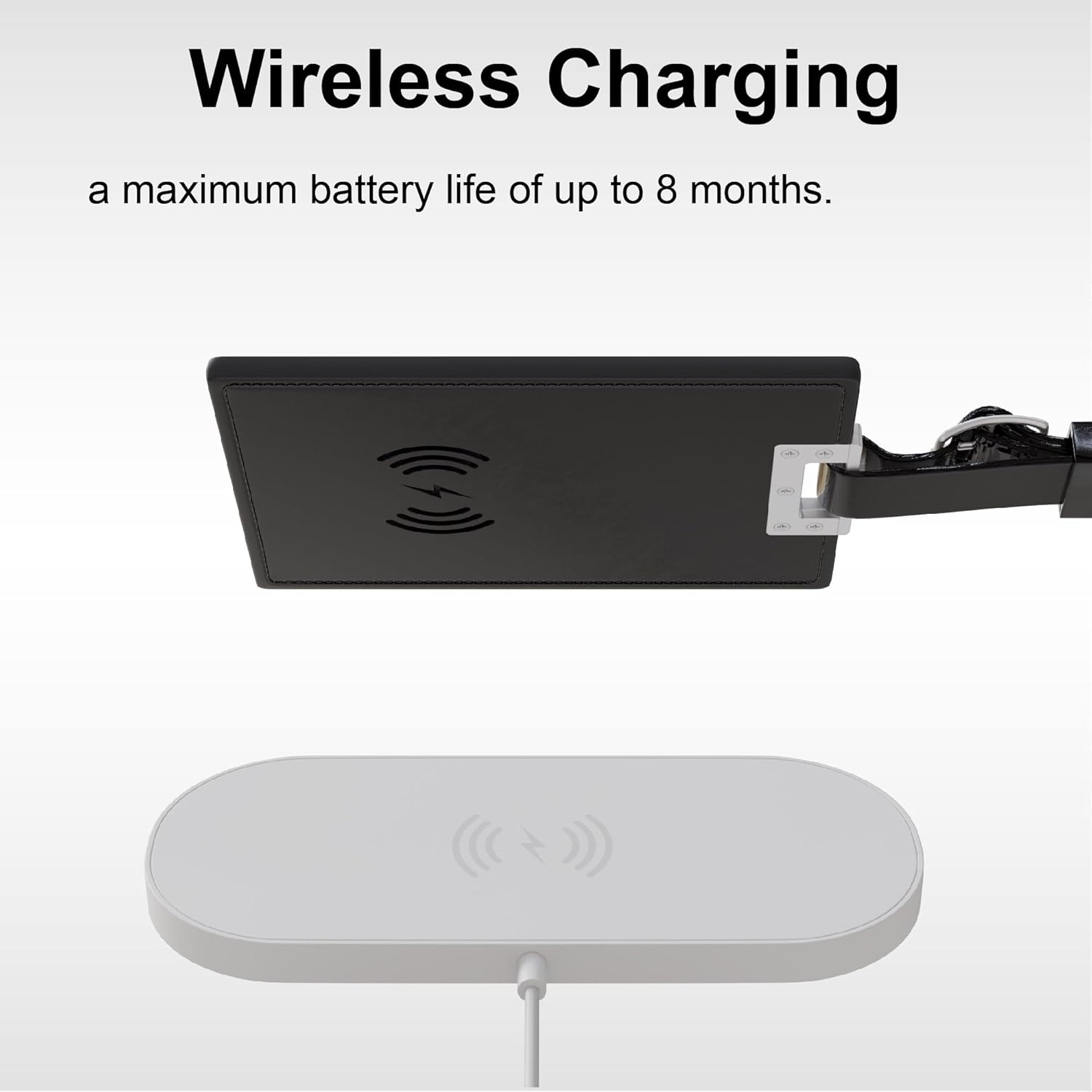 Luggage Tracker Card, Works with Apple Find My (iOS Only), Rechargeable Waterproof GPS Item Finder