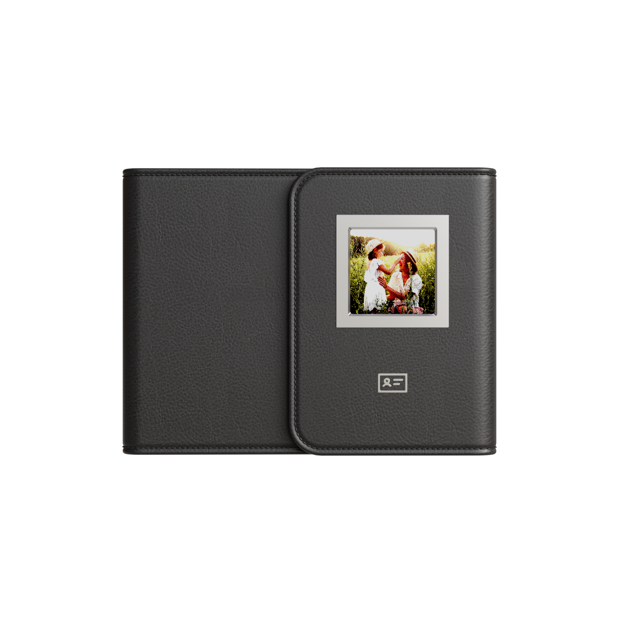 PhotoWallet: Carry Your Memories. Track It Anytime,RFID Blocking, Personalized E-Ink Display